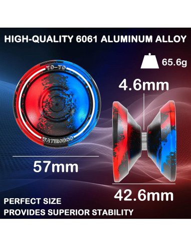 Yoyo WATIEOBOO M18 Profesional de Metal para Trucos