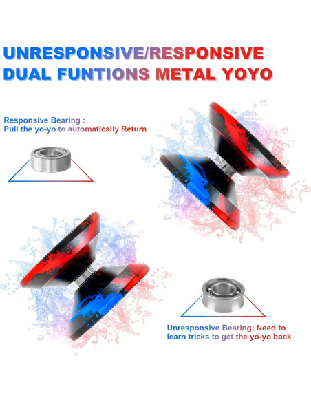 Yoyo WATIEOBOO M18 Profesional de Metal para Trucos