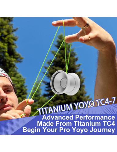 Yoyo Profesional YOYOSTUDIO TC4-7 Titanio No Responsivo