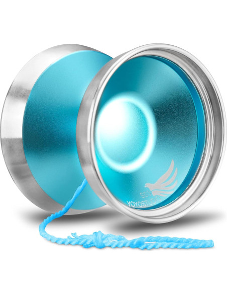 Yoyo Bi-Metal YOYOSTUDIO S03 Azul Plata Profesional