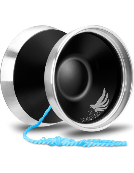 Yoyo Profesional Bi-Metal YOYOSTUDIO S03 Negro Plata