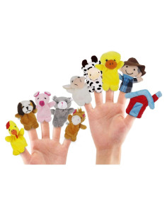 Títeres de Dedos RIY - Old Macdonald - 10 Piezas Educativos