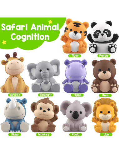 Juguetes de Aprendizaje KMUYSL Animales Safari 20 Piezas