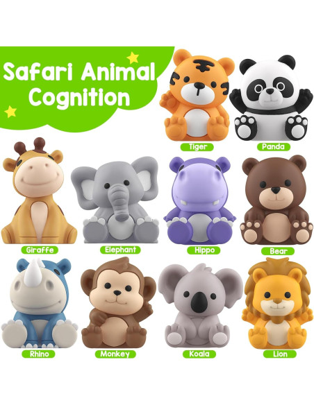 Juguetes de Aprendizaje KMUYSL Animales Safari 20 Piezas