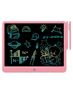 Tableta de Escritura LCD FLUESTON 15" Rosa para Niños