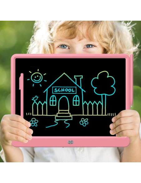 Tableta de Escritura LCD FLUESTON 15" Rosa para Niños