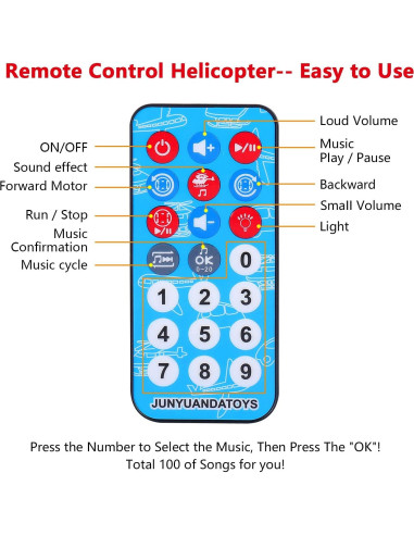 Avión Control Remoto ELEOPTION JYD178A-2 con Luces y Música