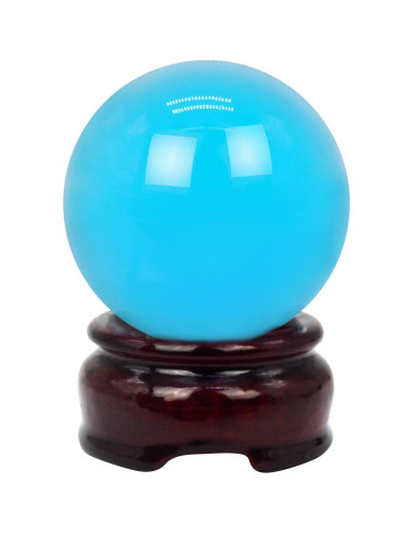 Bola de Cristal Azul Feng Shui 5.08 cm Decoración