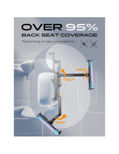 Soporte para Tableta en Reposacabezas LISEN - 95% Cobertura