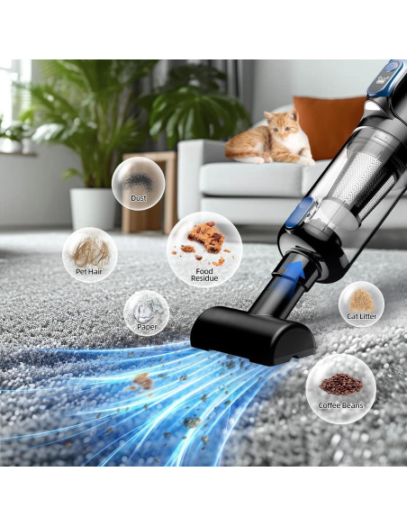 Aspiradora de Coche Portátil MONOZEL VC026 18000Pa Sin Cable