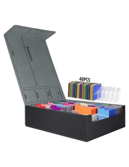 Caja de Almacenamiento de Cartas AFIING 3800+ con Divisores