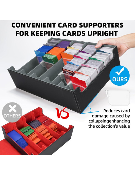 Caja de Almacenamiento de Cartas AFIING 3800+ con Divisores