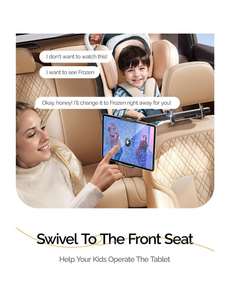 Soporte para Tableta en Reposacabezas LISEN - 95% Cobertura Soporte para Tableta en Reposacabezas LISEN - 95% Cobertura