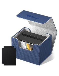 Caja de Barajas Mlikero Azul para 100+ Cartas TCG