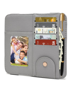 Organizador de Visera Peisicne Gris para Auto con Bolsillos