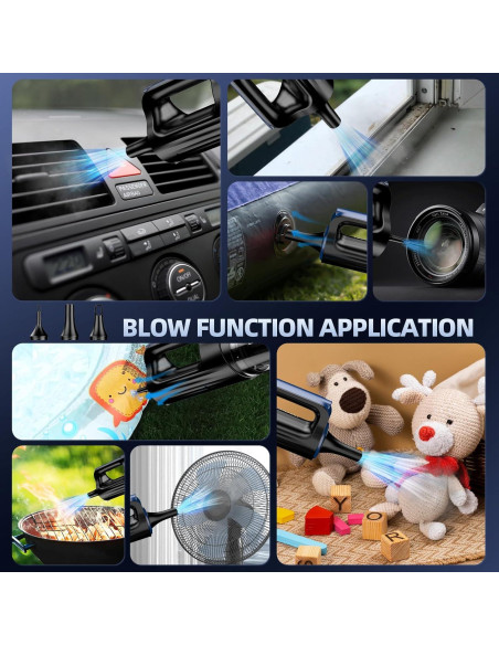 Aspiradora de Coche Portátil MONOZEL VC026 18000Pa Sin Cable