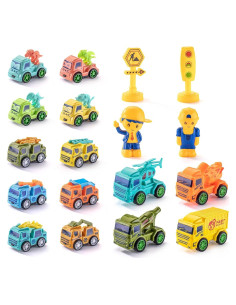Juego de Coches de Tirar y Empujar 18pcs - SeventhDuck