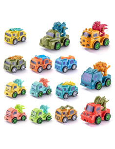 Juego de Coches Retroceso 14 Piezas SeventhDuck