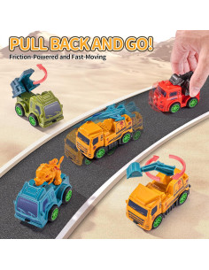 Juego de Coches de Tirar y Empujar 18pcs - SeventhDuck 2