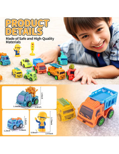 Juego de Coches Retroceso 14 Piezas - SeventhDuck 2