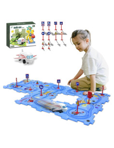 Set de Pista de Autos Puzzle Racer Ubegger 25 Piezas