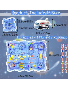 Set de Pista de Autos Puzzle Racer Ubegger 25 Piezas 2