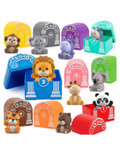 Juguetes de Aprendizaje Aigybobo 20 Piezas Animales Safari