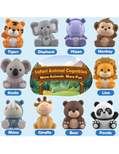 Juguetes de Aprendizaje Aigybobo 20 Piezas Animales Safari 2