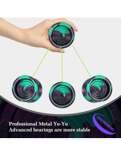 Yoyo Metálico WATIEOBOO Profesional No Responsivo con Accesorios 2