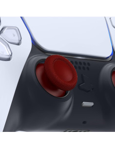 eXtremeRate Palancas Reemplazo PS5/PS4 Negro y Rojo 2