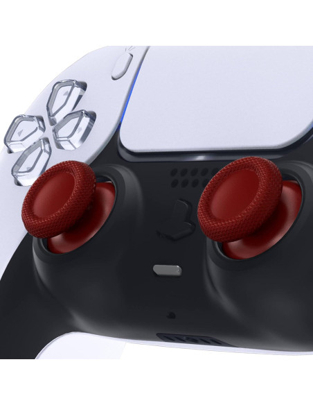 eXtremeRate Palancas Reemplazo PS5/PS4 Negro y Rojo