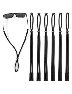 Correa para Gafas 6 PCS Ajustable Negra Deportiva