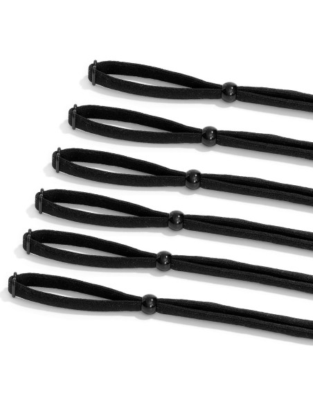 Correa para Gafas 6 PCS Ajustable Negra Deportiva