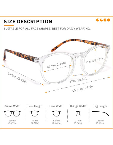 Gafas de Luz Azul IBOANN Iconic para Mujer - Protección UV400