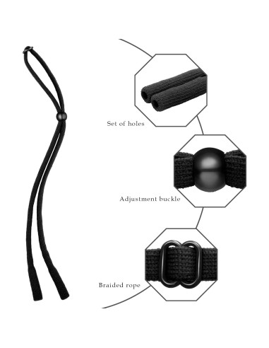 Correa para Gafas 6 PCS Ajustable Negra Deportiva