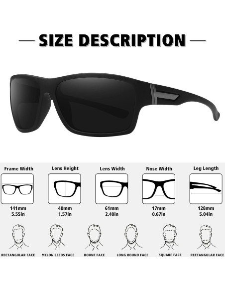 Gafas de sol polarizadas STORYCOAST 2 unidades unisex