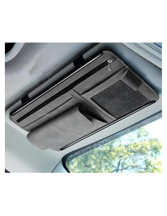 Organizador de Visera de Coche Yourkar Gris - Almacenamiento Práctico