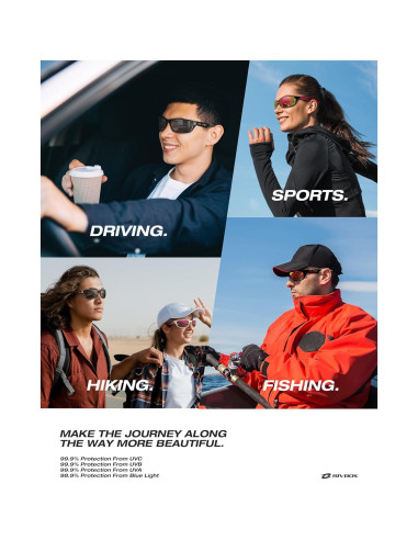 Gafas de Sol Deportivas RIVBOS RB831 Polarizadas UV400