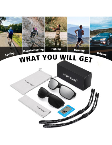 Gafas de sol polarizadas STORYCOAST 2 unidades unisex