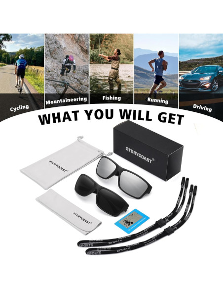 Gafas de sol polarizadas STORYCOAST 2 unidades unisex