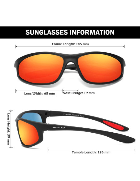 Gafas de sol deportivas FAGUMA polarizadas UV400 para hombres