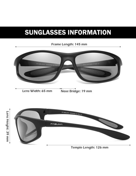 Gafas de sol deportivas FAGUMA polarizadas UV400 para hombres