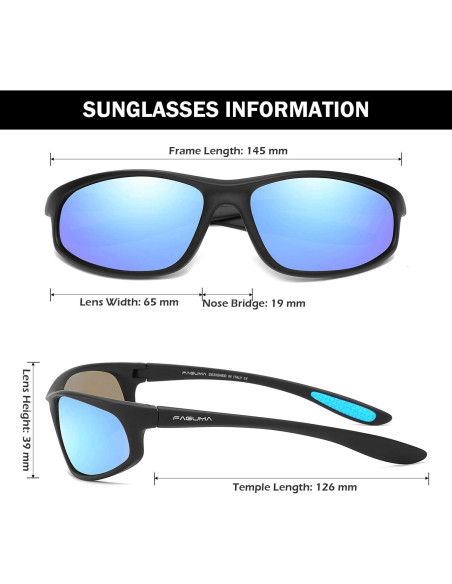 Gafas de sol deportivas FAGUMA polarizadas UV400 para hombres