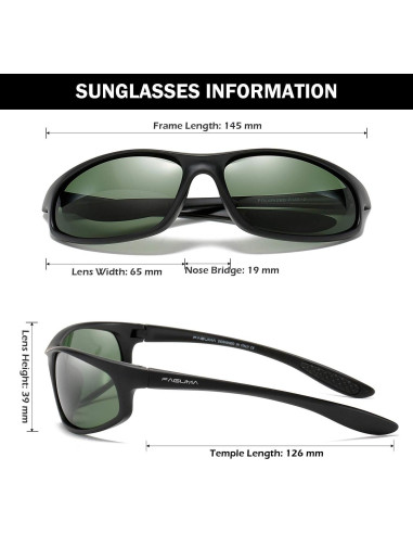 Gafas de sol deportivas FAGUMA polarizadas UV400 para hombres
