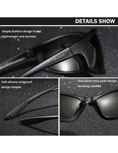Gafas de sol deportivas FAGUMA polarizadas UV400 para hombres