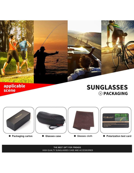 Gafas de sol deportivas FAGUMA polarizadas UV400 para hombres