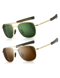 Gafas de sol piloto SUNGAIT polarizadas para hombres