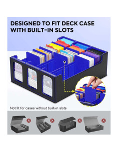 Divisores de Cartas MoKo 12PCS para Almacenamiento MTG TCG Azul 2