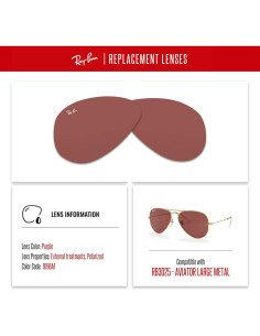 Lentes Ray-Ban RB3025 58mm Polarizados Púrpura + Kit Cuidado 2