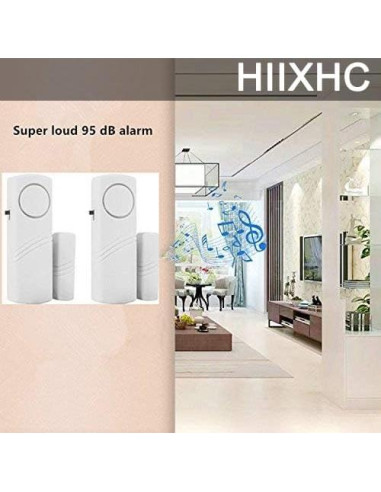 Alarma de Ventana y Puerta HIIXHC - Paquete de 10 Unidades
